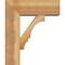Ekena Millwork Balboa Block Rough Sawn Bracket w/ Offset Brace, Western Red Cedar, 8"W x 22"D x 26"H BKT0806X22X26BOA05RWR - alternate 4